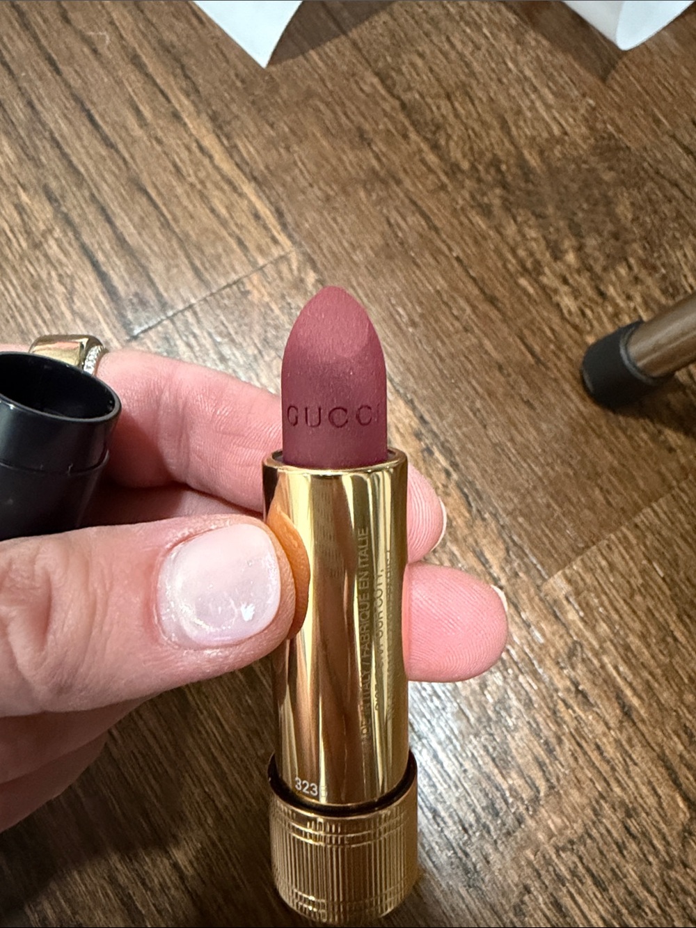 Gucci Women Makeup Matte Lipstick - Joanna Burgundy 510 tester